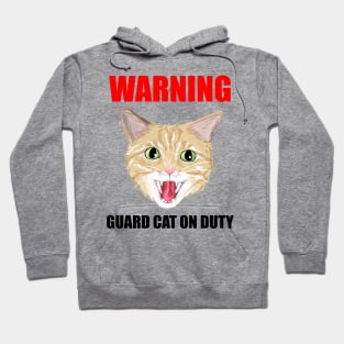 Beware Guard Cat (orange tabby) Hoodie